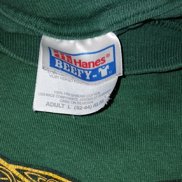 Green Adults Shirt with Gold Harp Design - Picture 2 of 2